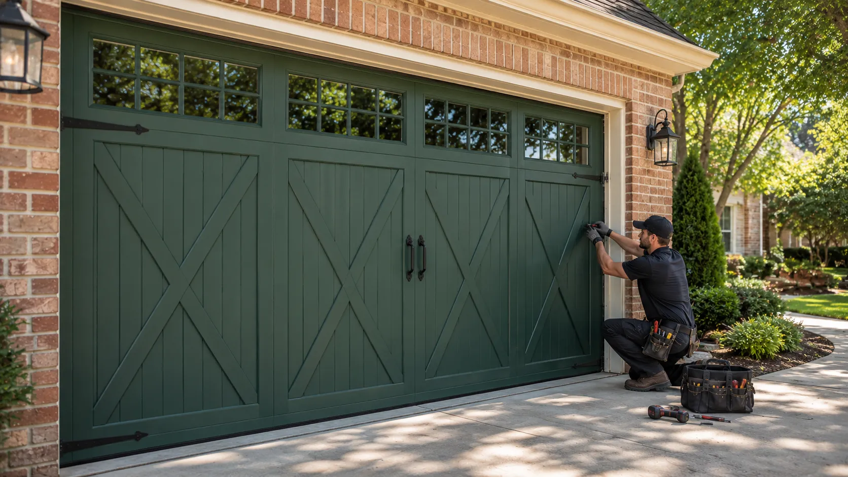 Residential garage doors