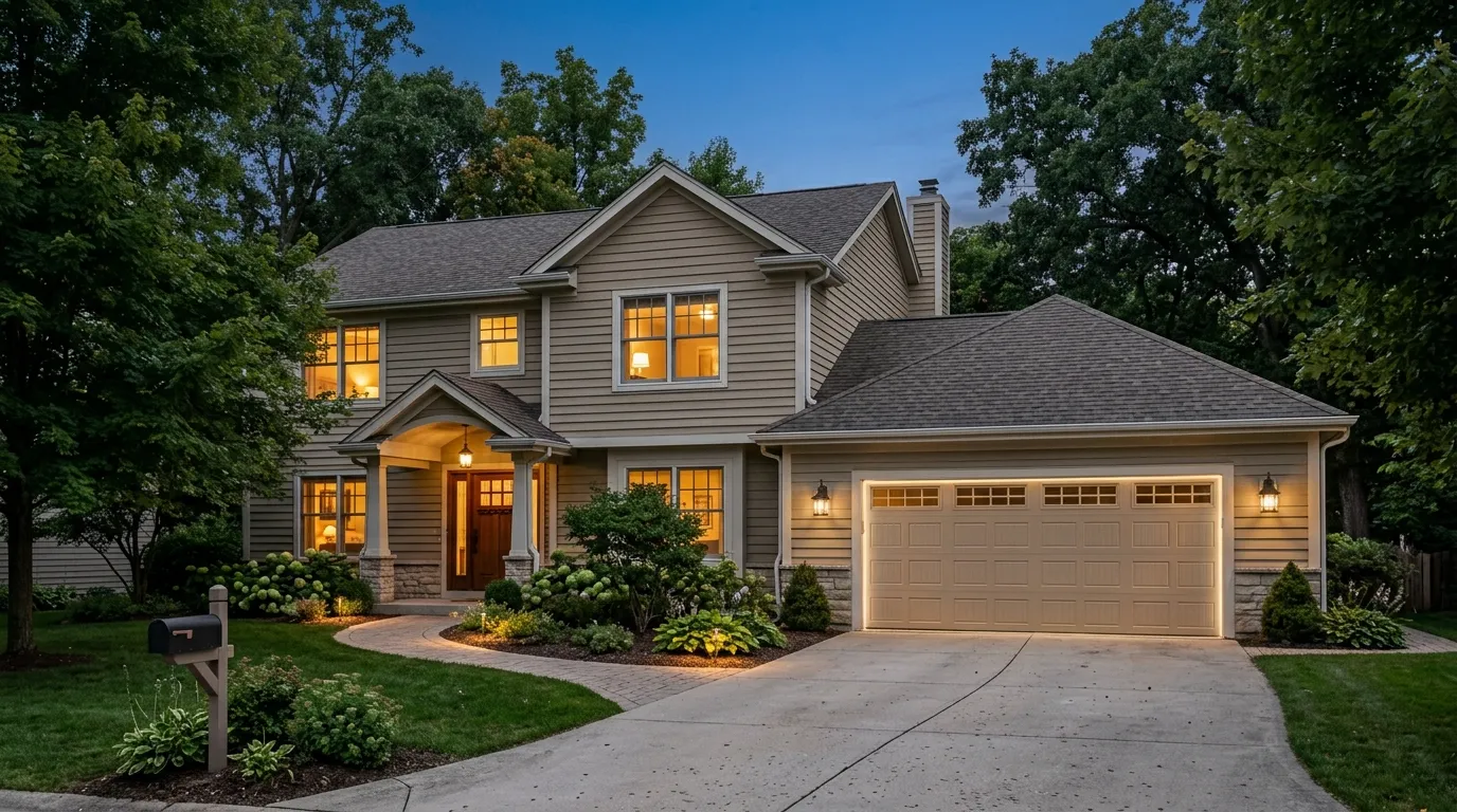 Residential garage doors
