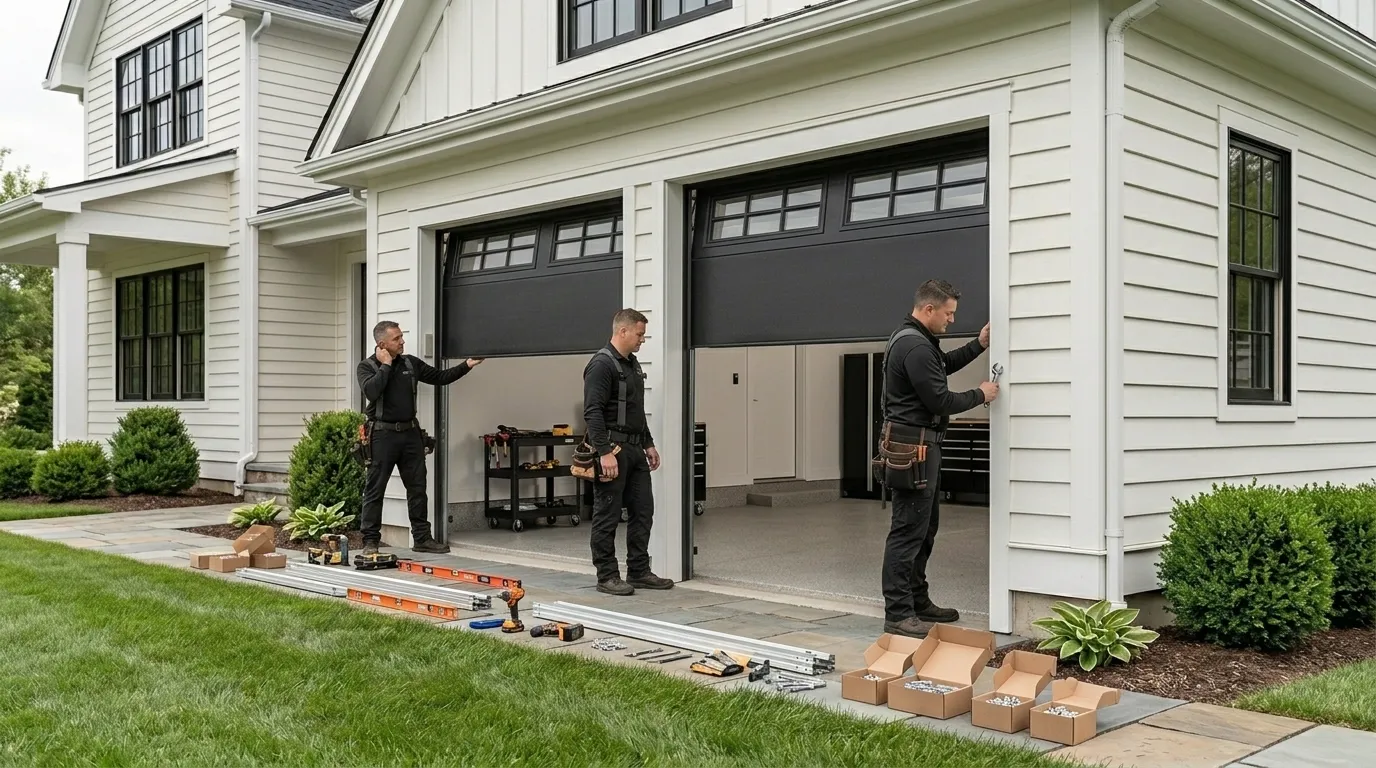 Commercial roll-up garage door