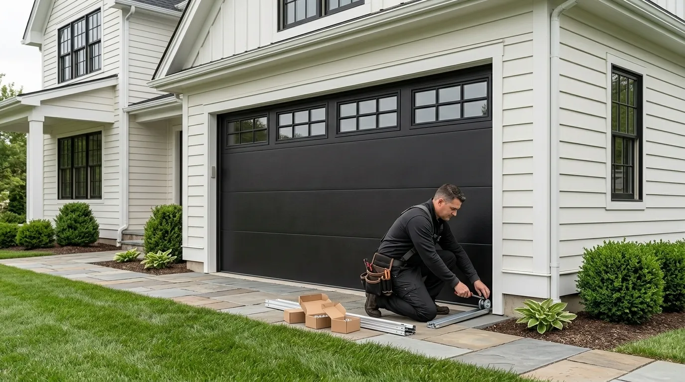 Commercial roll-up garage door