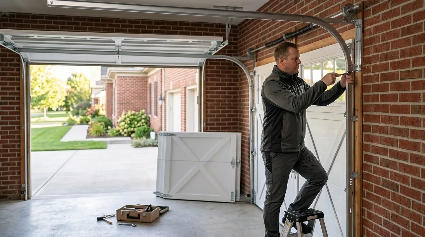 Commercial roll-up garage door