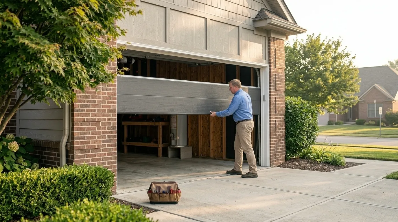 Commercial roll-up garage door