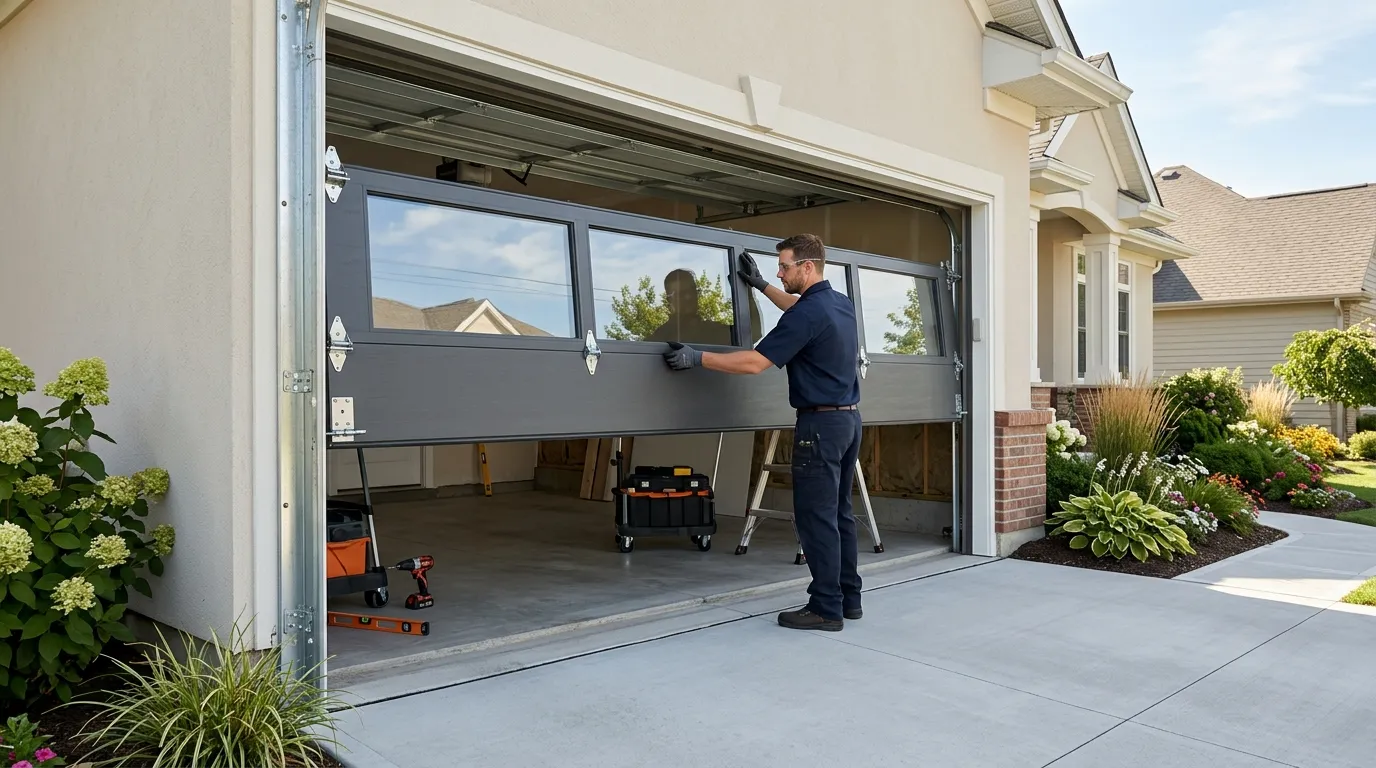 Commercial roll-up garage door