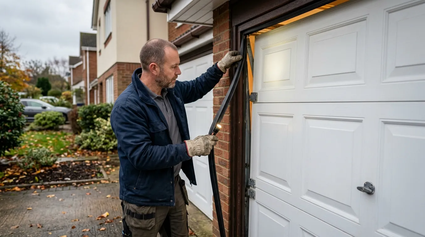 Full-view glass garage door