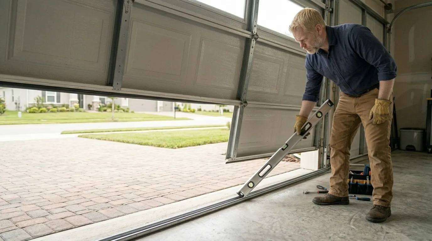 Insulated panel garage door