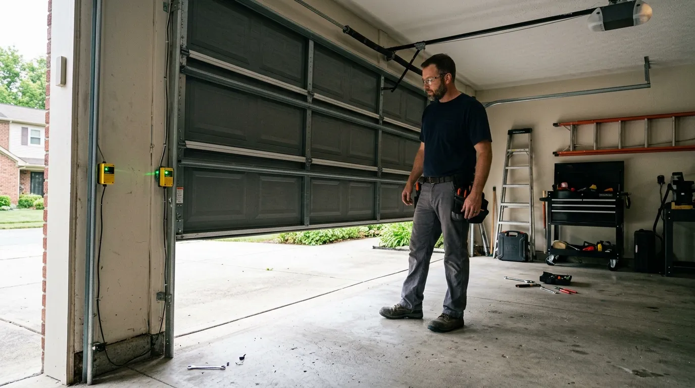 Insulated panel garage door