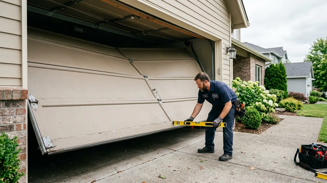 Insulated panel garage door