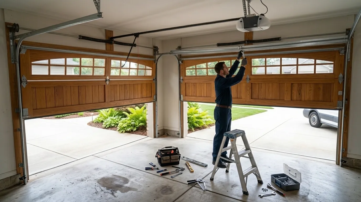 Carriage style garage door