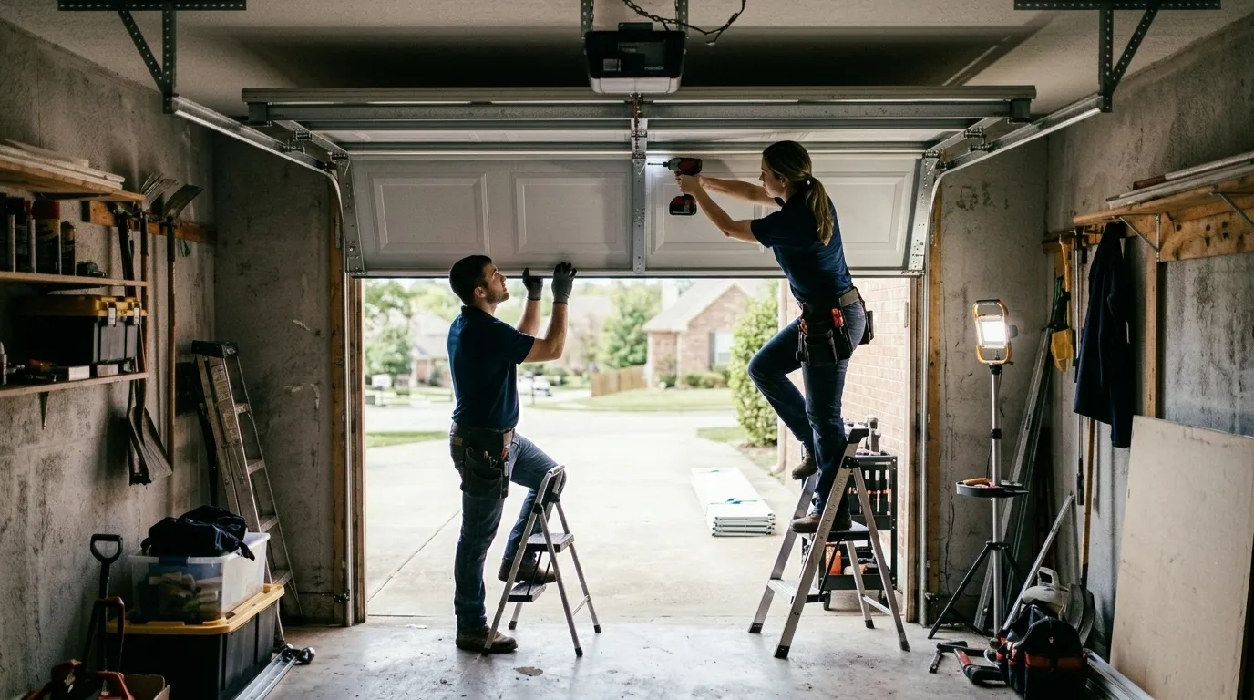 Carriage style garage door