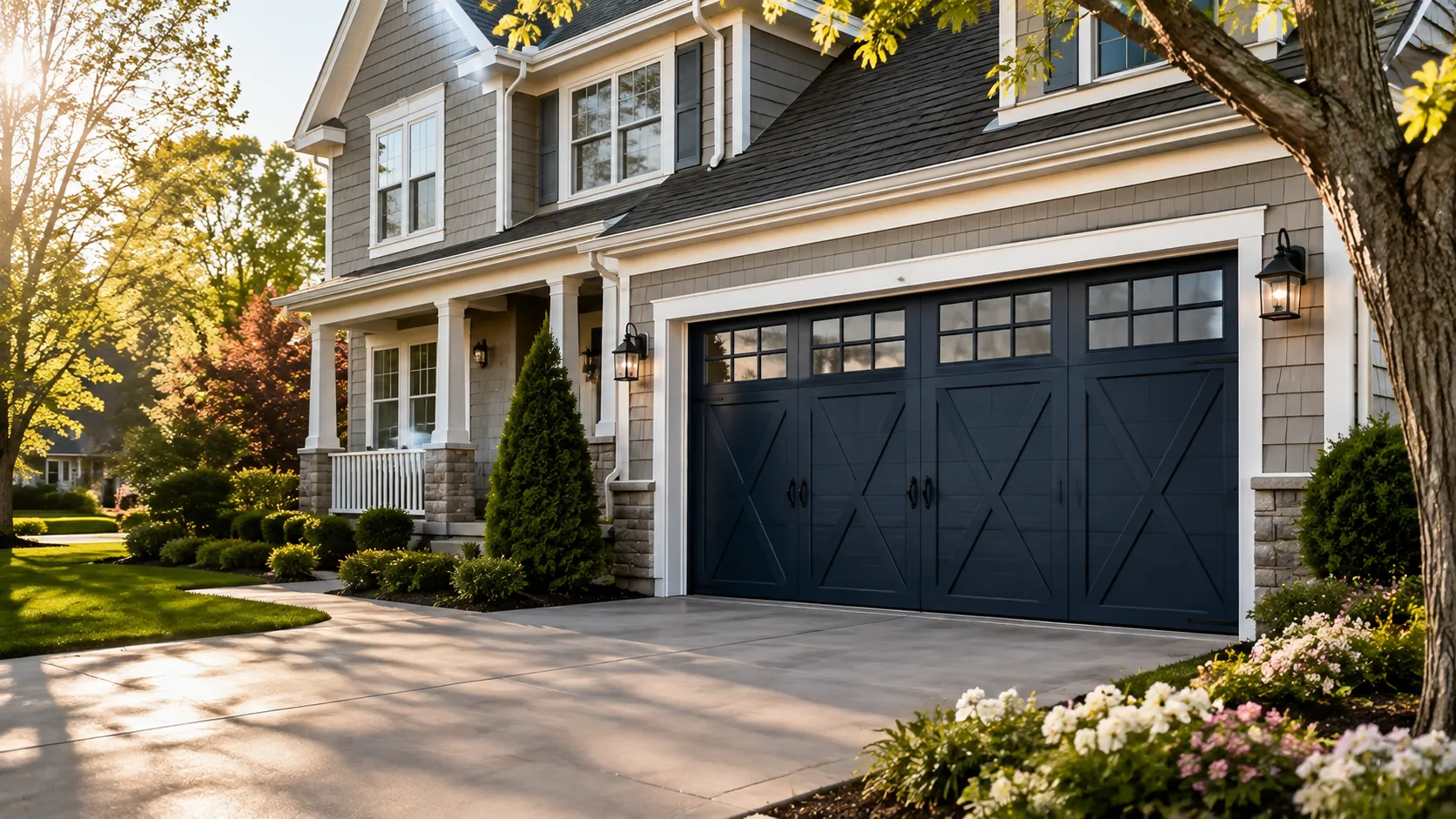 Residential garage doors