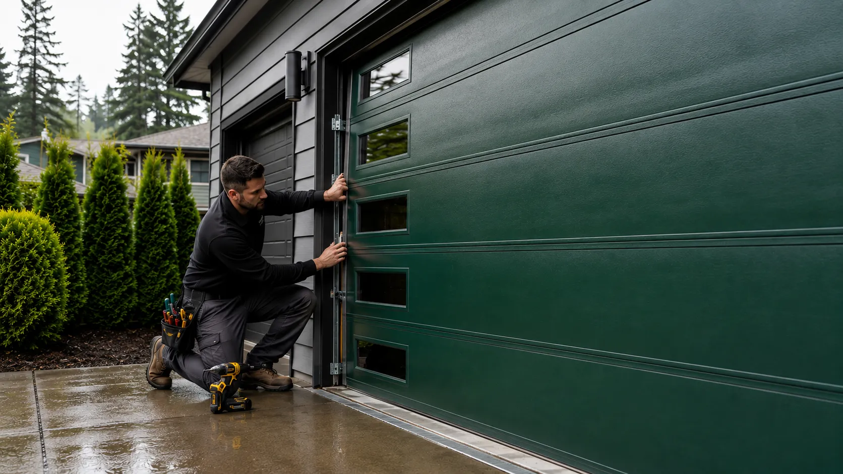 Residential garage doors