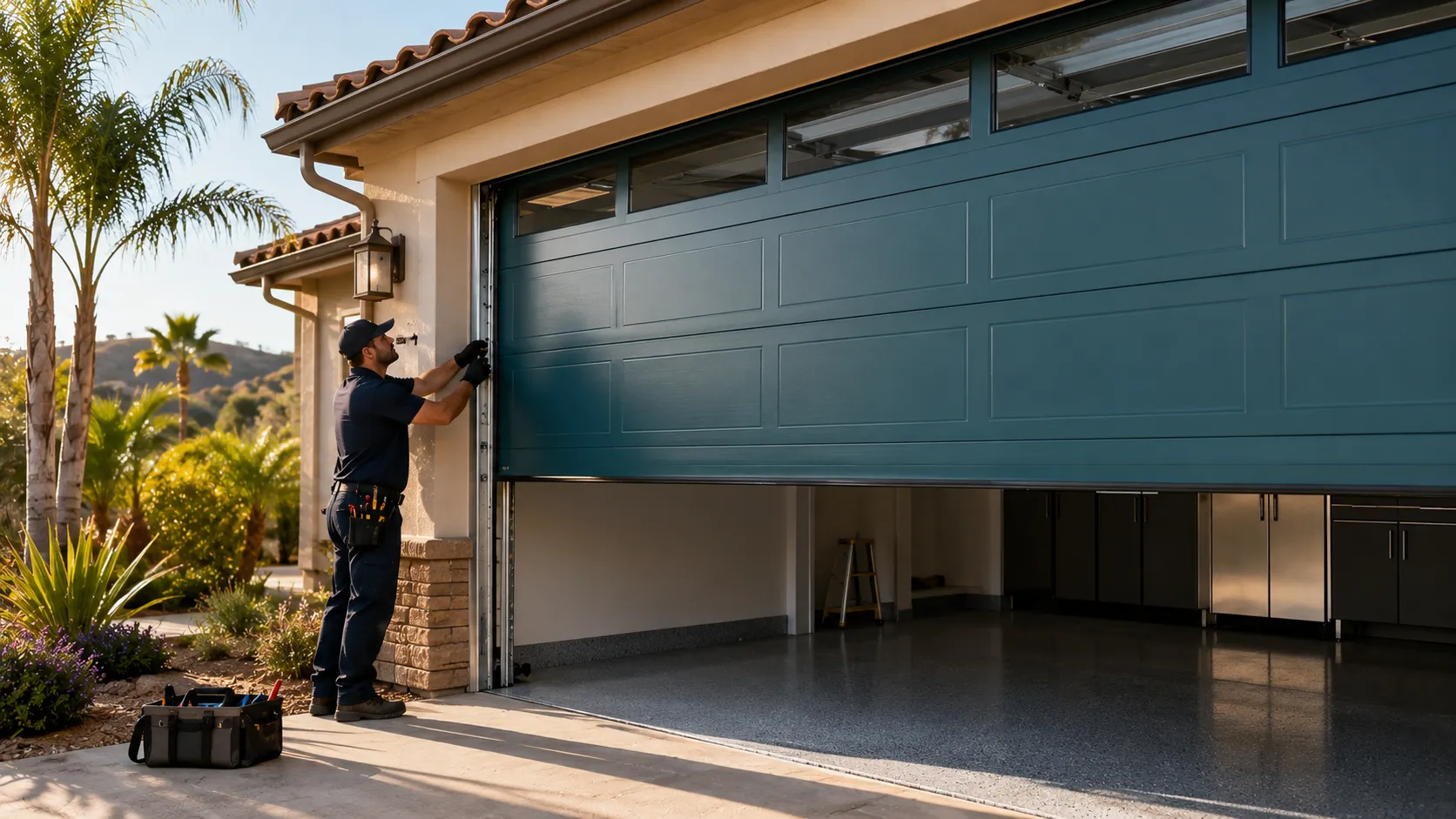 Residential garage doors